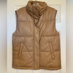 Abercrombie & Fitch Vegan Leather Vest